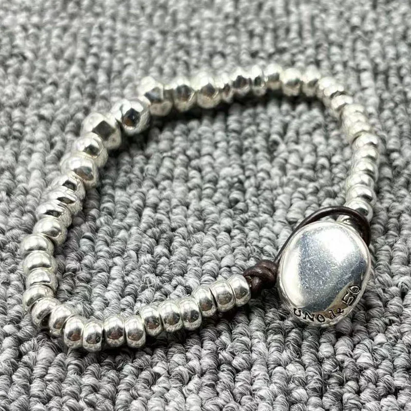 

2022 New UNOde50 Exquisite Fashion Electroplated 925 Silver 14K Charm Bead Bracelet Jewelry Gift