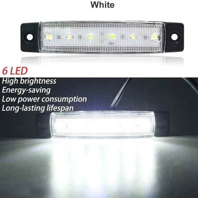 Shangyuan Marine LED Boat Lights - 12V Waterproof Deck Courtesy Lights Yellow 4-Pack