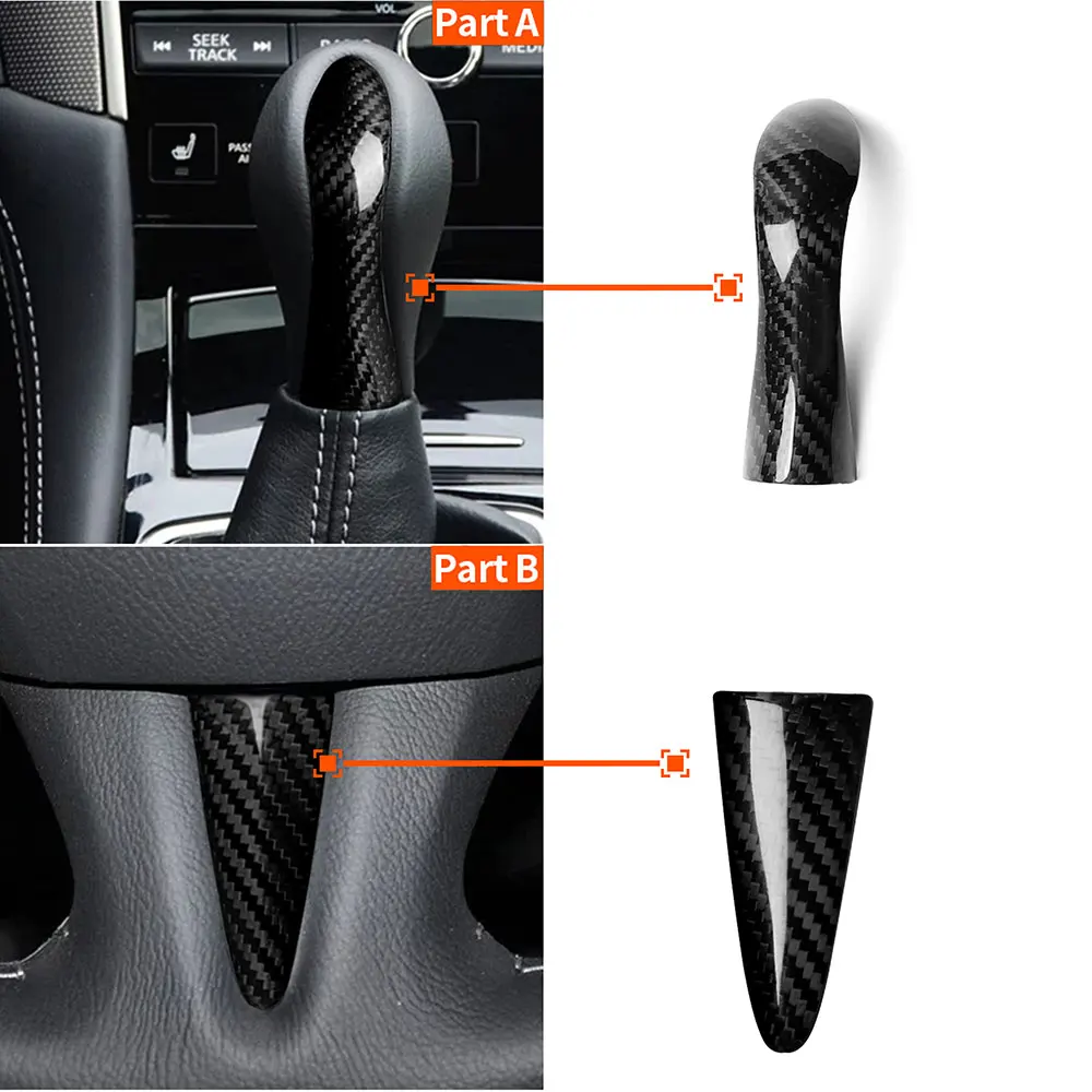 RealCarbonFiberCarSteeringWheelShiftKnobCoverGearHandleTrimStickersForInfinitiQ50.jpg