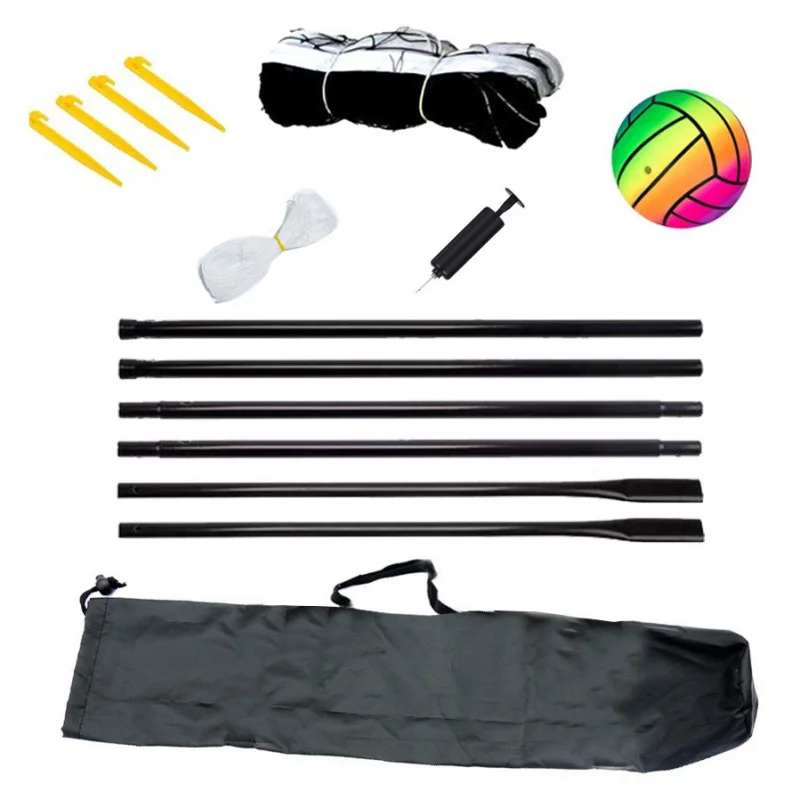 New Hot Selling Beach Volleyball Net Rack Suit Outdoor Portable Badminton Football Net Rack Board Game Set