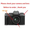 52mm UV Filter Metal Lens Hood Cap For Fujifilm XC 15-45mm Lens on XM5 XS20 XS10 XT200 XT100 XA7 XA5 XA20 XT30 XT20 XT10 XE4 XE3 2