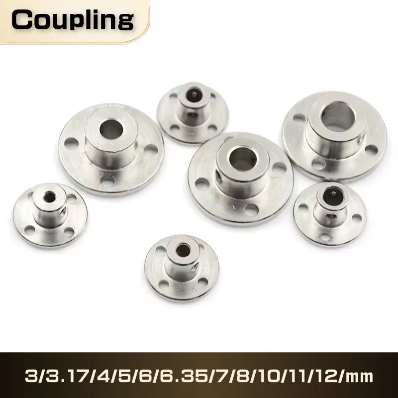Produktbild von Alu-Flanschkupplung Starr – 2–16 Mm Wellenkuppler Für Motor & Getriebe (16mm)