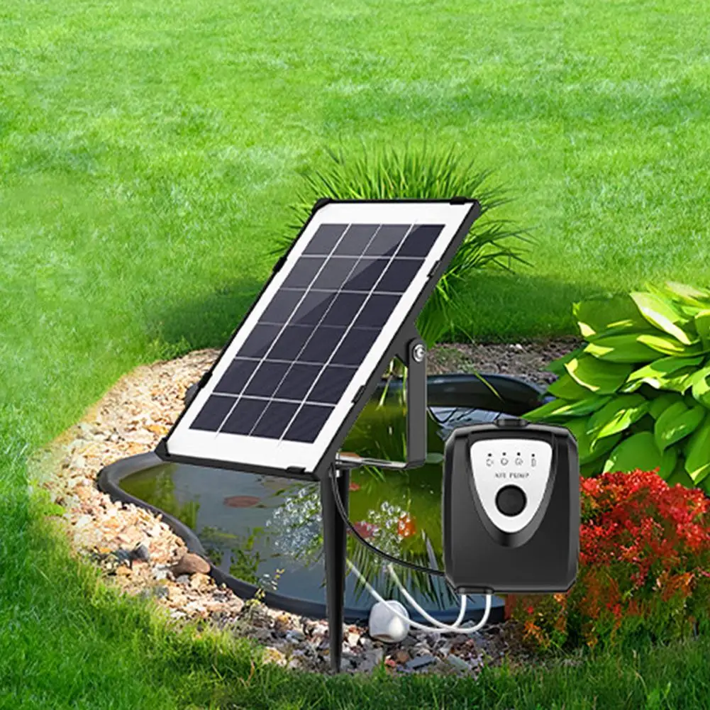 1 Set Pompa Ad Aria Solare Per Esterni Per Laghetto Per Pesci 3 Modalità Aeratore Solare Per Laghetto Ossigenatore Per Acquacoltura Idroponica Nel Cor