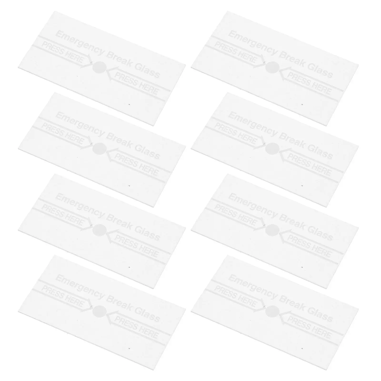 8Pcs 화재 안전 유리 교체 투명 유리 알람 커버 호출 포인트용 야외 실내 화재 경보 상자 커버 열