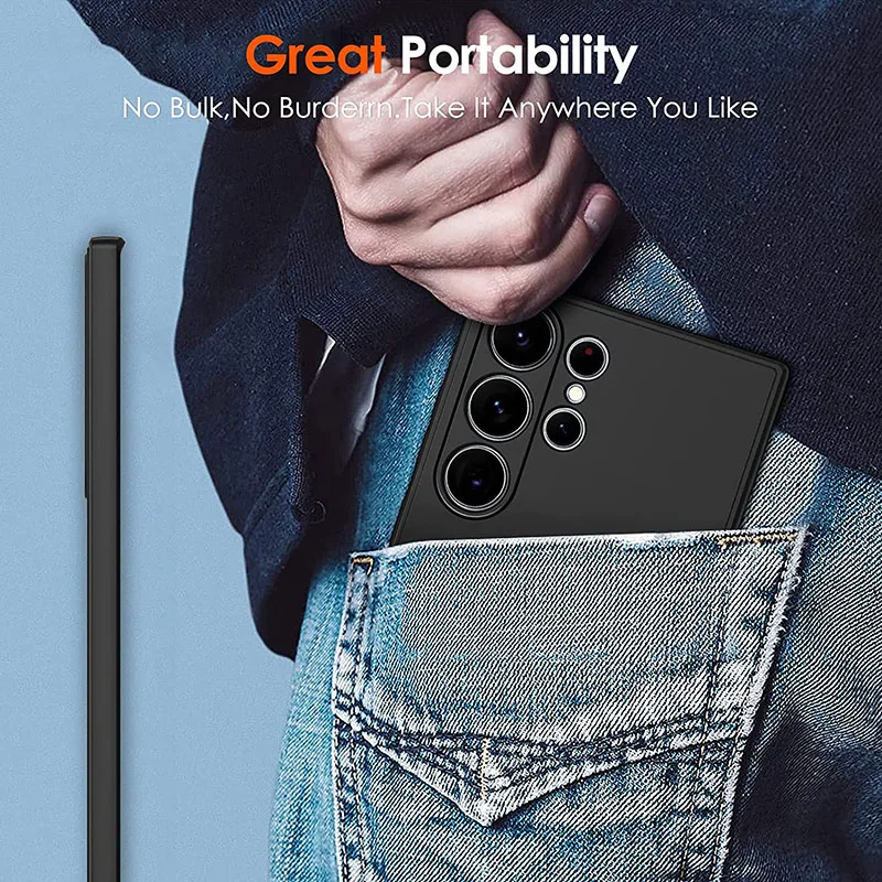 울트라 씬 매트 소프트 TPU 케이스 충격 방지 커버 소프트 범퍼 삼성 갤럭시 S26 S25 S24 S23 울트라 S22+ 플러스 S21 FE S25엣지용