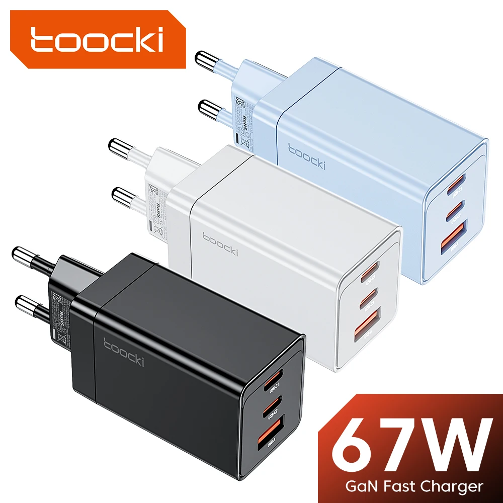 Toocki Ładowarka GaN USB C 67 W za $9.71 / ~40zł