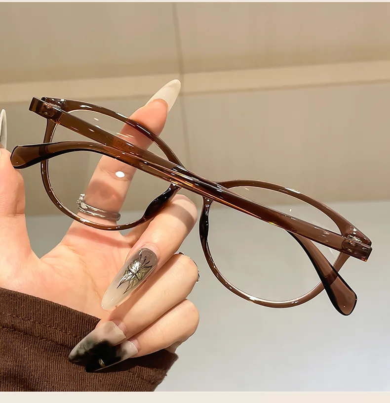 Neues klassisches Schildpatt-Brillengestell, ultraleicht, TR90, stilvoll, Retro, optische Brillen für Damen und Herren, 9077 – Detail 13