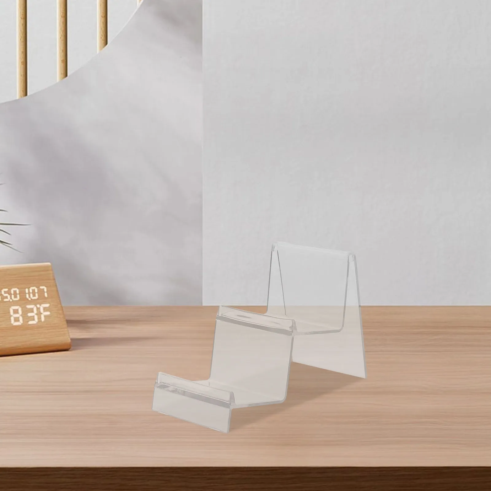 투명 아크릴 스타일 지갑 진열대 다층형 핸드백 홀더 스탠드 (쇼핑몰, 슈퍼마켓, 향수 정리대, 클러치 진열용)