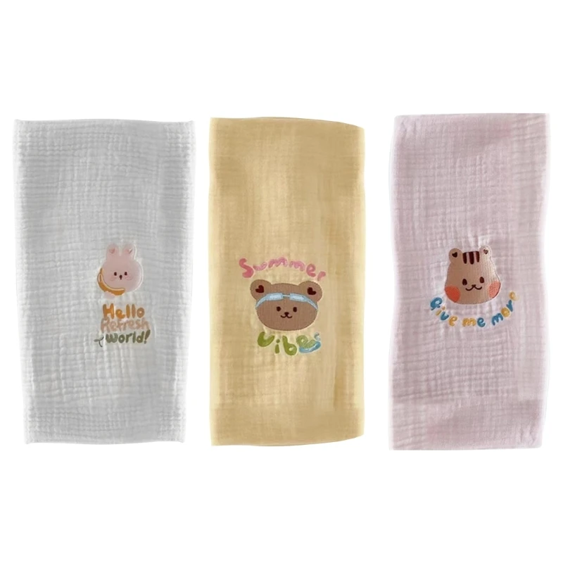 

Newborn Babies Wrapping Blanket 3-Layers Cotton Swaddles Blanket Cartoon Baby Bathing Towel Infant Bedding Accessory