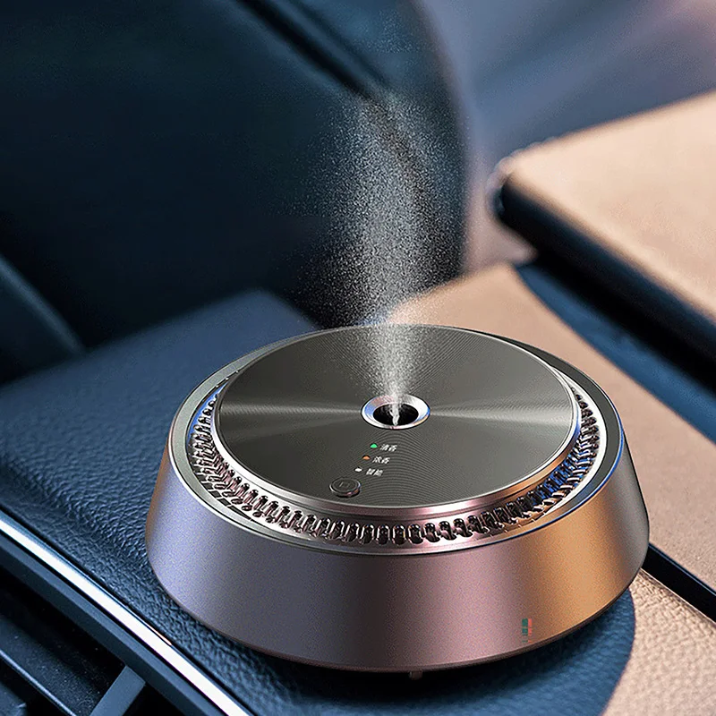 Intelligent Car Spray Aromatherapy Type-C charging DC 5V Car Air Purify odor Humidifier Three Essential Oils Spraying Modes