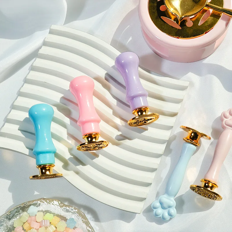 24 Grid Korean dopamine colored lacquer wax granule lacquer seal furnace demolding pad seal set lacquer seal set