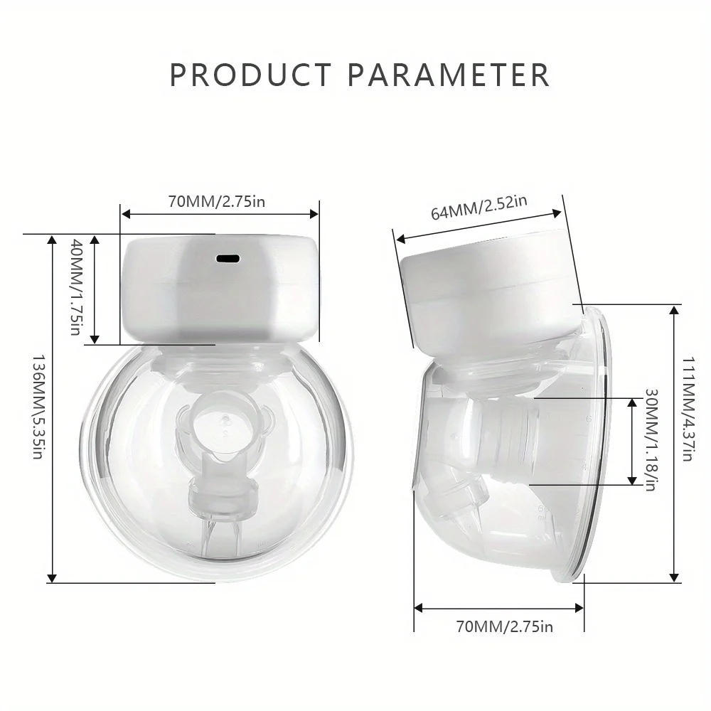 Wearable Intelligent Sucker Silent High Suction Electric Breast Sucker USB Charging Is A Must-have for Traveling Accessories 2