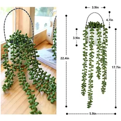Artisan Wicker Rattan Wall Hanging Planter Basket (2)