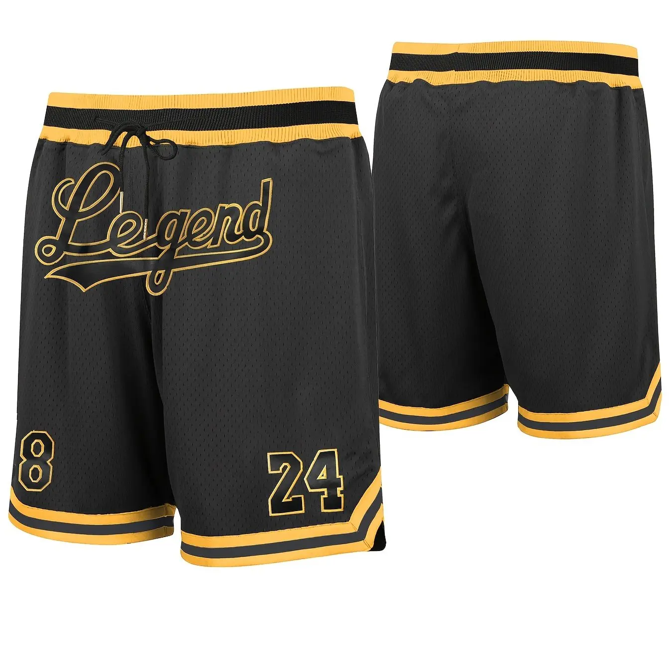 Legend Number 24 Basketball Shorts Men's Loose Beach Shorts Quick Dry Shorts For Summer Women 3D Casual Oversized Sport Shorts 2