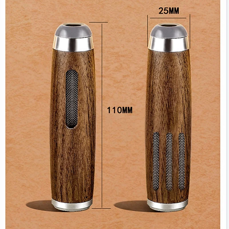 Dust-free Smoking Car Ashtray Wooden Car Portable Smoke Cigarette Mini Filter Walnut Mobile Ashtray Cigar Accessories 1Pc For car ashtray