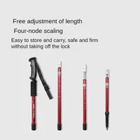 1 PCS Aluminium Alloy Teleskopic Hiking Poles Trekking Walking Stick Ultralight Absorber Walking Cane Alpenstock 2
