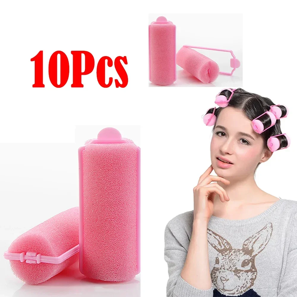10 Pcs Soft Sponge Foam Cushion Hair Rollers hair styling tool hair curling tools