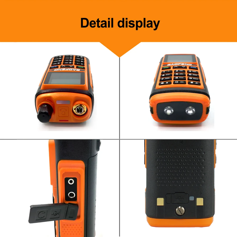 New Baofeng UV-17H With GPS Multi-Bands Ham Amateur Radio with NOAA Weather Alert 5W 1.77 inch Screen Transeiver 5