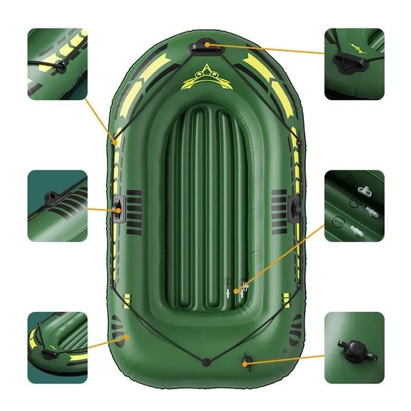 192*113*40cm Portable Inflatable Boat Canoe Inflatable Fishing Kayak Rafting & Fishing Boats Raft With Oars Pump For Adult