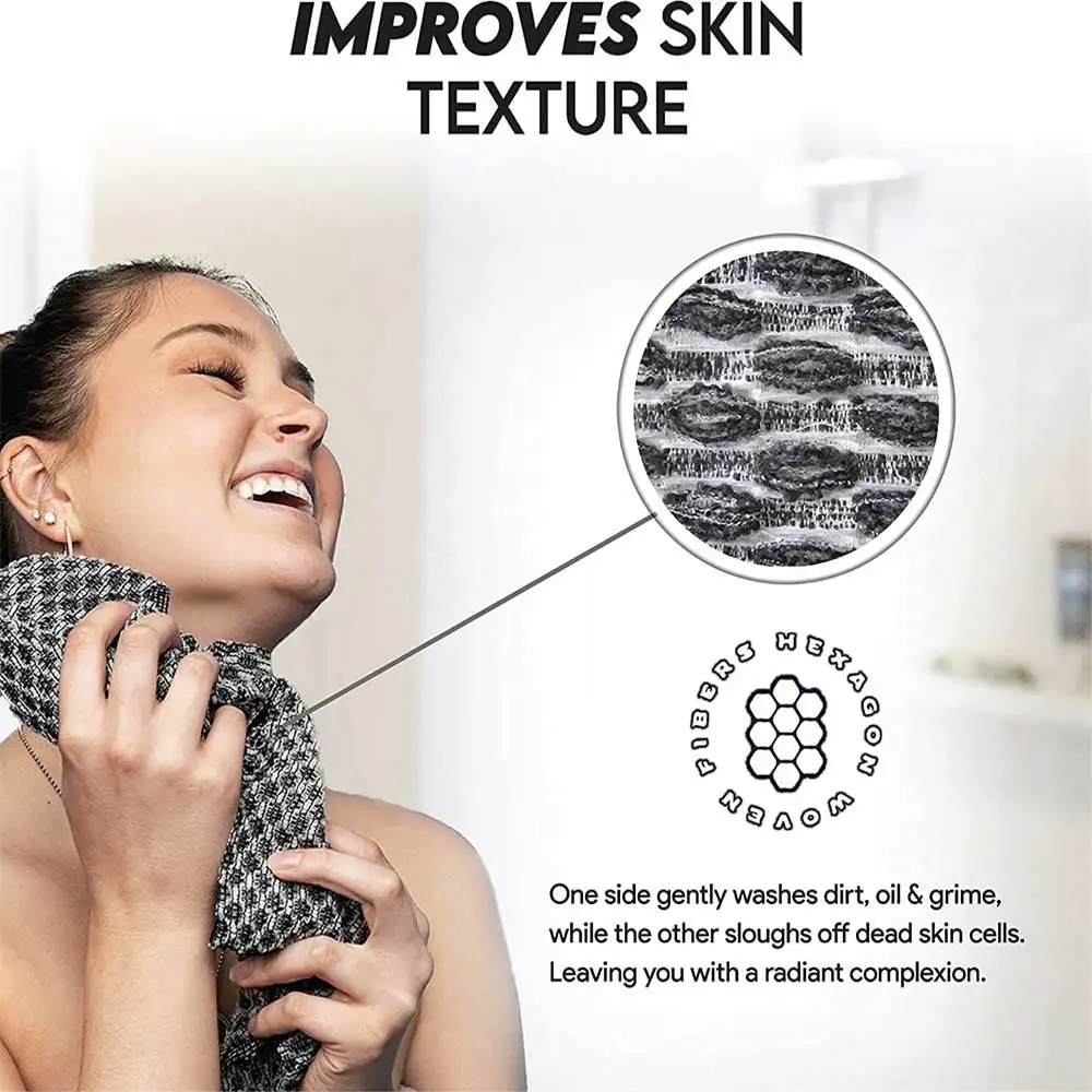 

Bathroom Accessories Refreshing Rapid Drying Bathing Doesnt Hurt Mild Exfoliation Easy To Foam Bath Sponge Frosted Towel