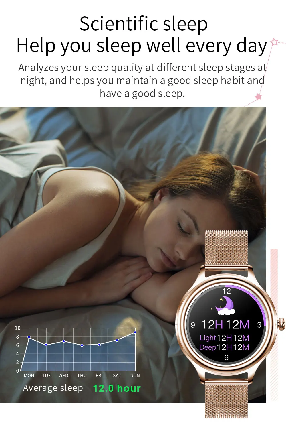 Kumi K3 Lady Smart Watch description image 9
