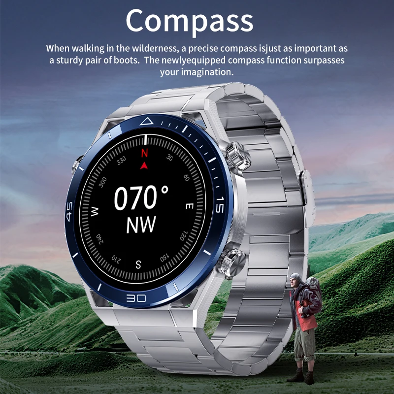 LIGE Brand GPS Smartwatch NFC ECG+PPG Bluetooth Call Waterproof Tracker Motion Bracelet Fitness Smart Watch Men Sport Watches 6