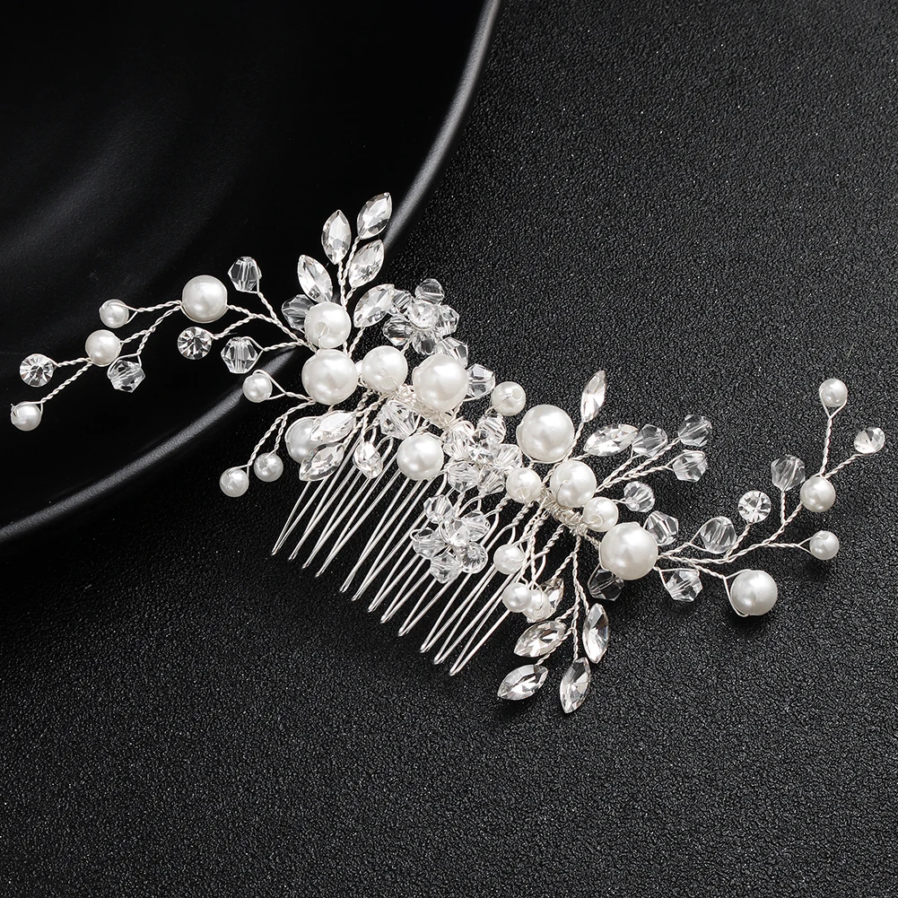 Pearl Hair Comb Headpiece for Bridal Wedding GirlFriend hair accessories bridal hair accessories