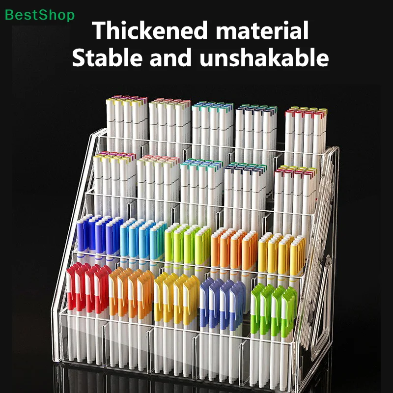 Crystal-Clear Acrylic Makeup Organizer – Five-Tier Beauty Storage Rack