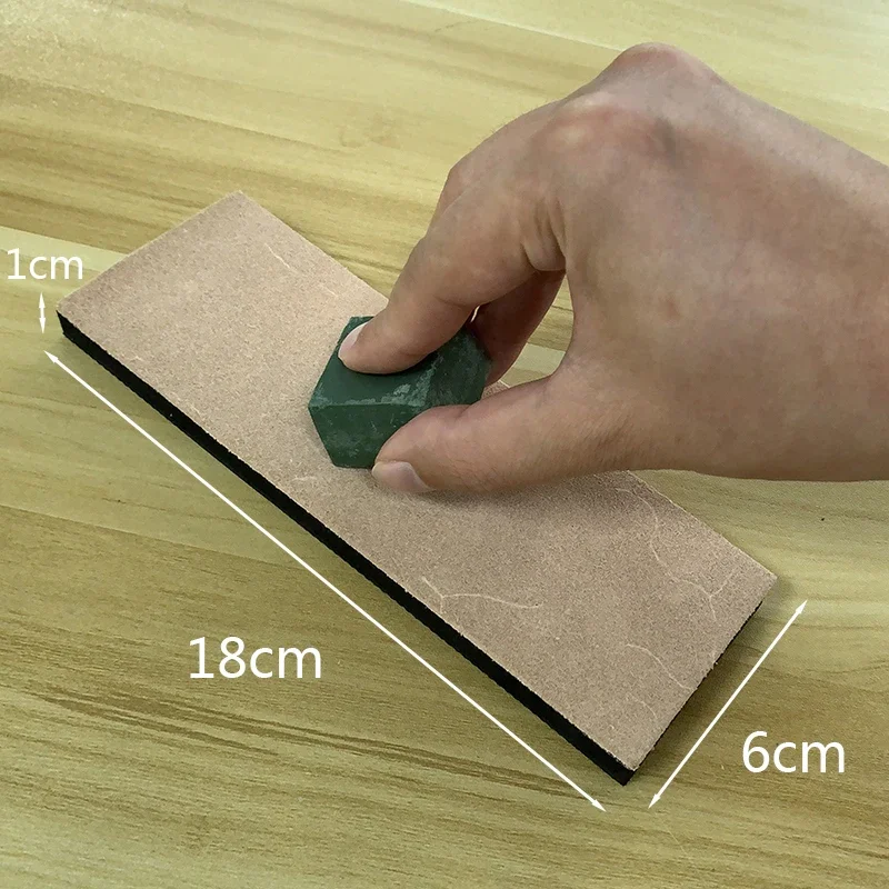 Premium Cowhide Leather Polishing Paste Knife Sharpening Kit with Mirror Finish Tools