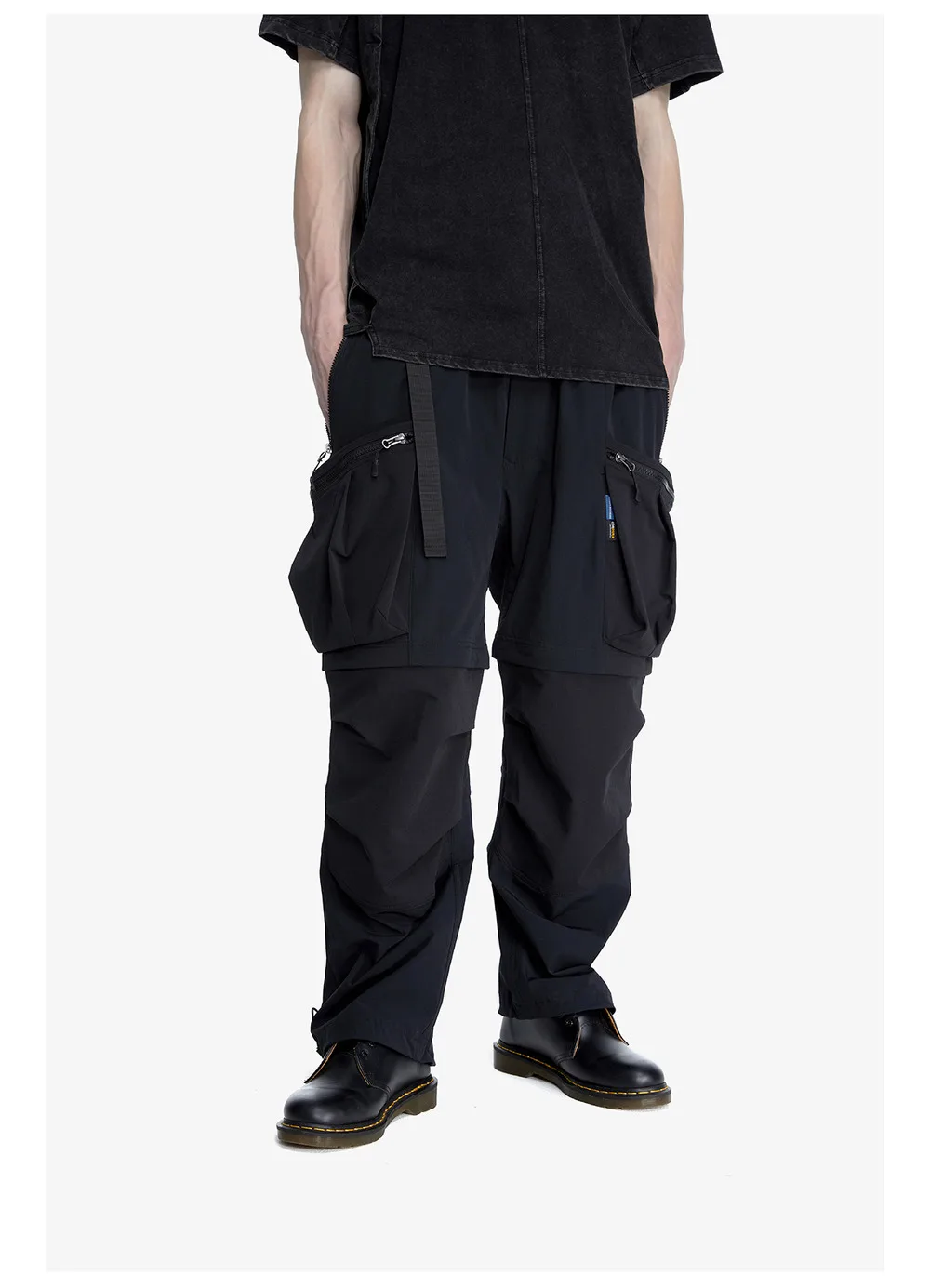 Reindee Lusion 23ss 208 2-in-1  detachable patchwork color block pants dwr coating multiple pockets techwear gorpcore warcore