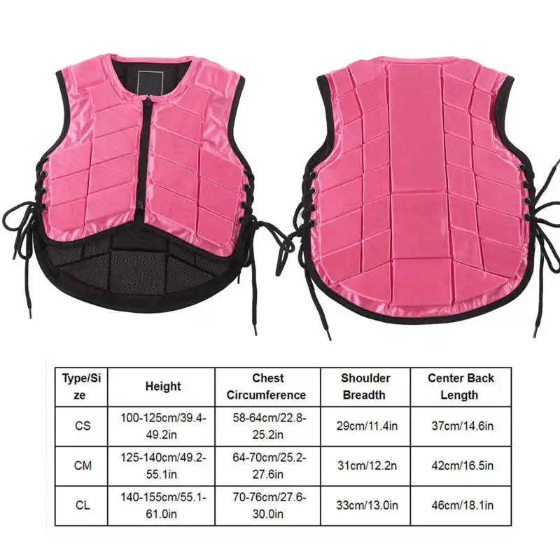 Children Equestrian Vest Kids Safety Horse Riding Vest Equestrian Protective Gear Shock Absorption Waistcoat 3