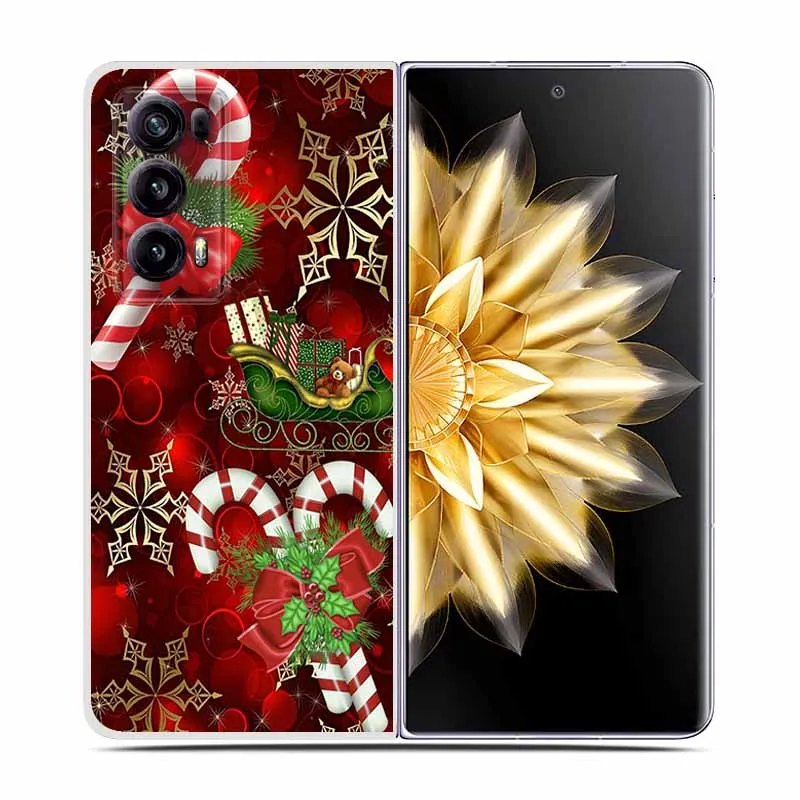Christmas Cute Clear Hard Plastic Back Cover - Cartoon Design