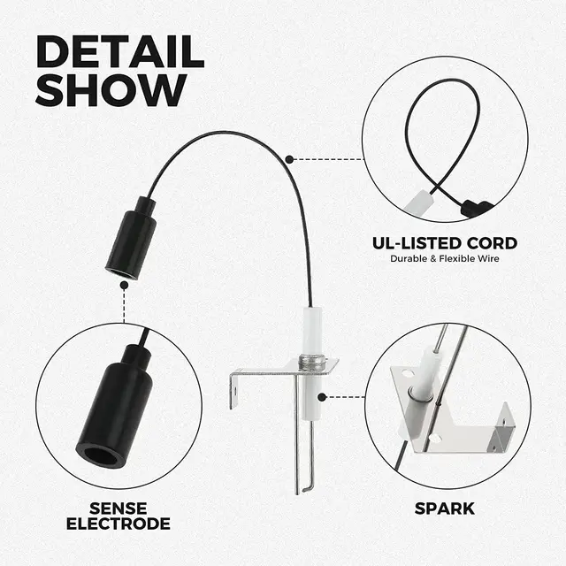 93868 Vízmelegítő Elektróda Spark Probe Rv Szikracsere Az Atwood 2-Prong Gyújtó Lakóautóhoz Gch6-4E Gch6-6E - Image 3