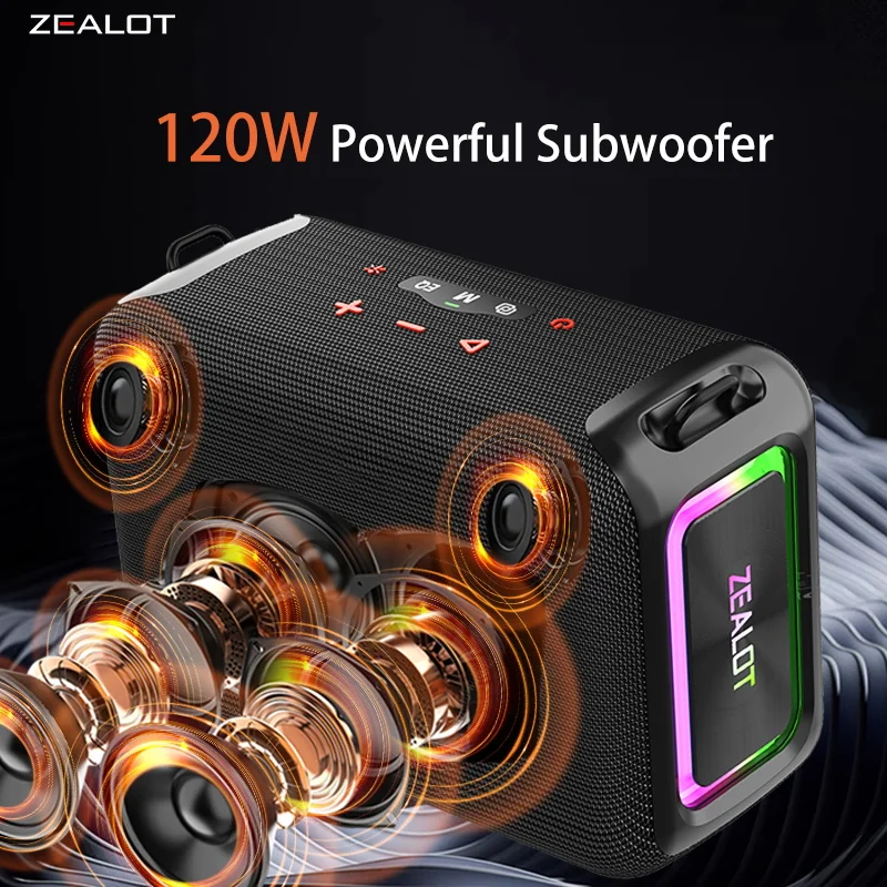 ZEALOT S95 120W Portable Bluetooth Speaker High Volume
