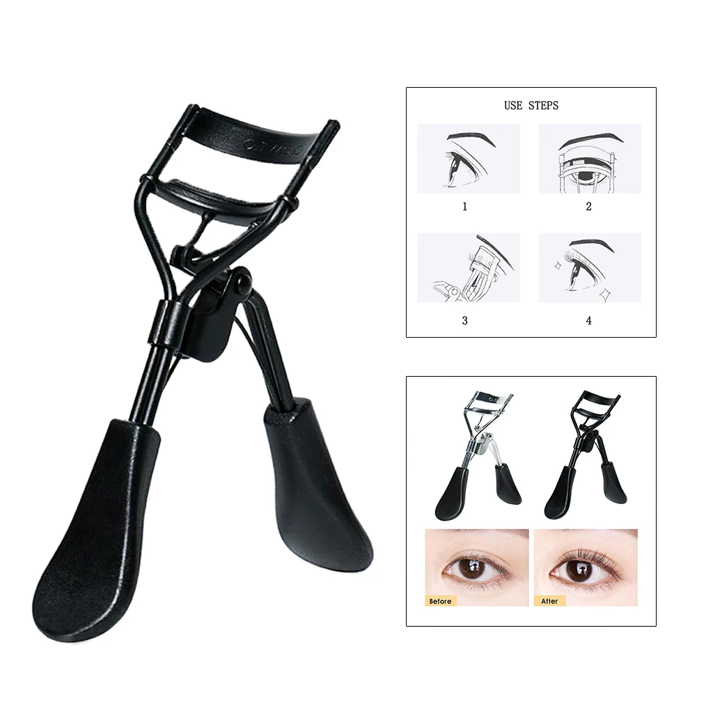 Eyelash Curling Makeup Tools Humanized Handle Lash Curls for All Eye Shapes Handle Eyelashes Clip Curl Curling Tweezers Tools