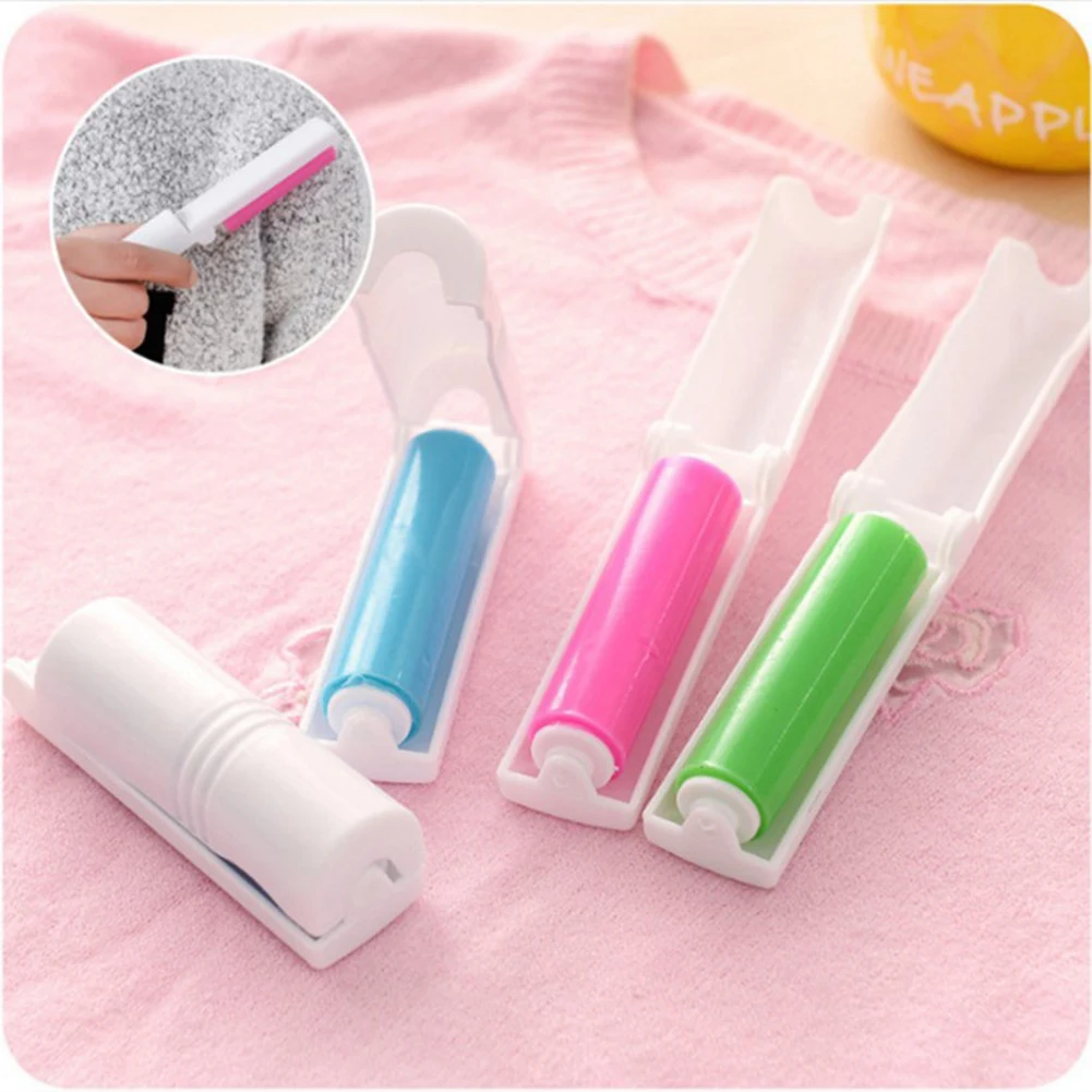 Foldable Sticky Roller Washable Mini Lint Roller Reusable Pet Hair Remover Brush Portable for Clothes Couch Carpet Pet Hair