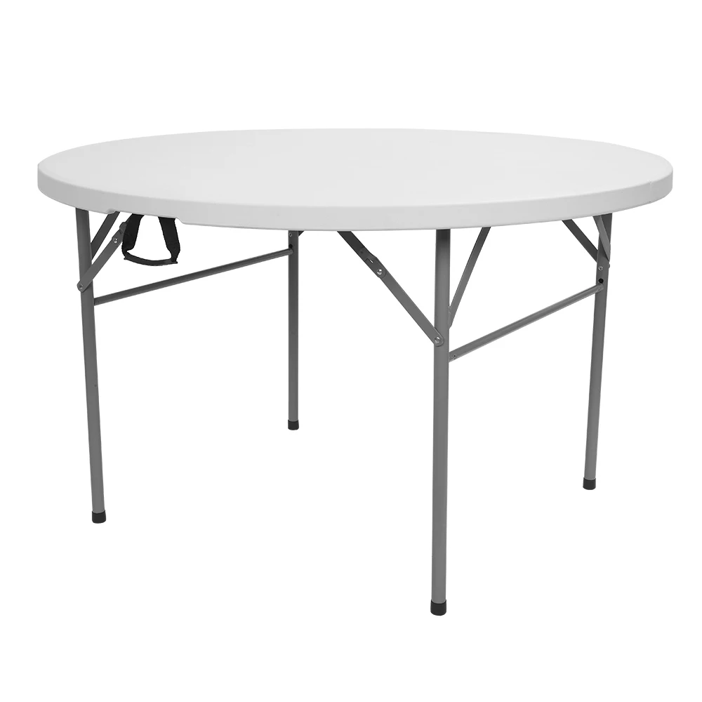 

Outdoor 48Inch Round Folding Table Portable Utility White Perfect for Offices Schools Gardens Guards and More[US-Stock]