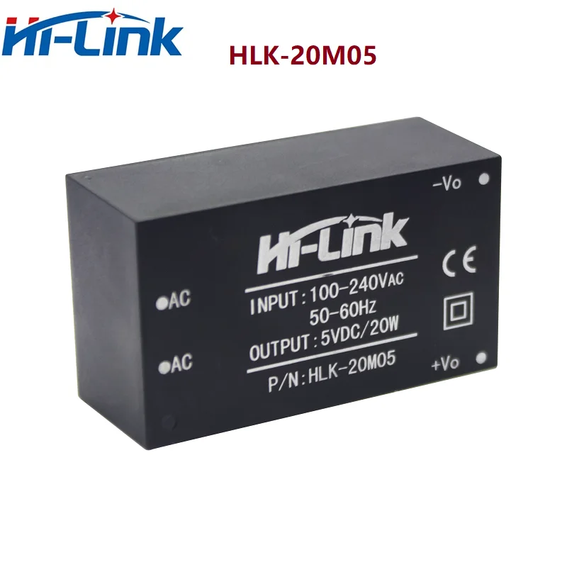 50pcs 220V To 5V 20W Isolated Switching Step Down Power Supply Module AC DC Converter High Efficiency HLK-20M05