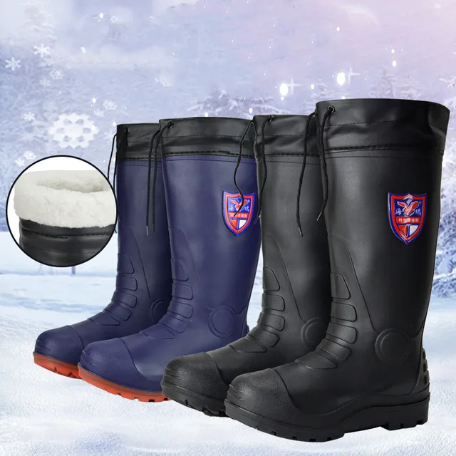 Thermo Gummistiefel Herren Arbeits Gummistiefel Mit Stahlkappe