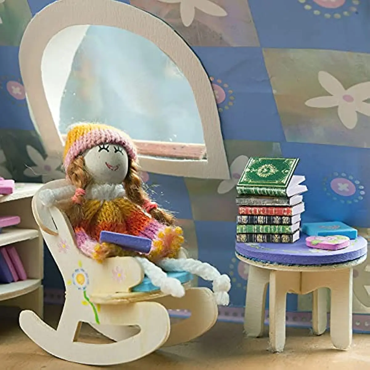 Lot De 40 Livres Miniatures Pour Maison De Poupée - Échelle 1:12 - Décoration Salle D'Étude, Chambre - Jouet Simulation Noël
