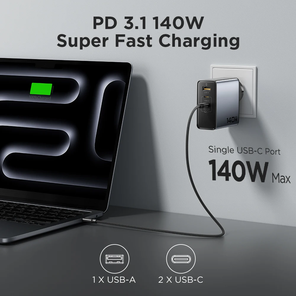 PISEN Charger 3-Port GaN Fast
