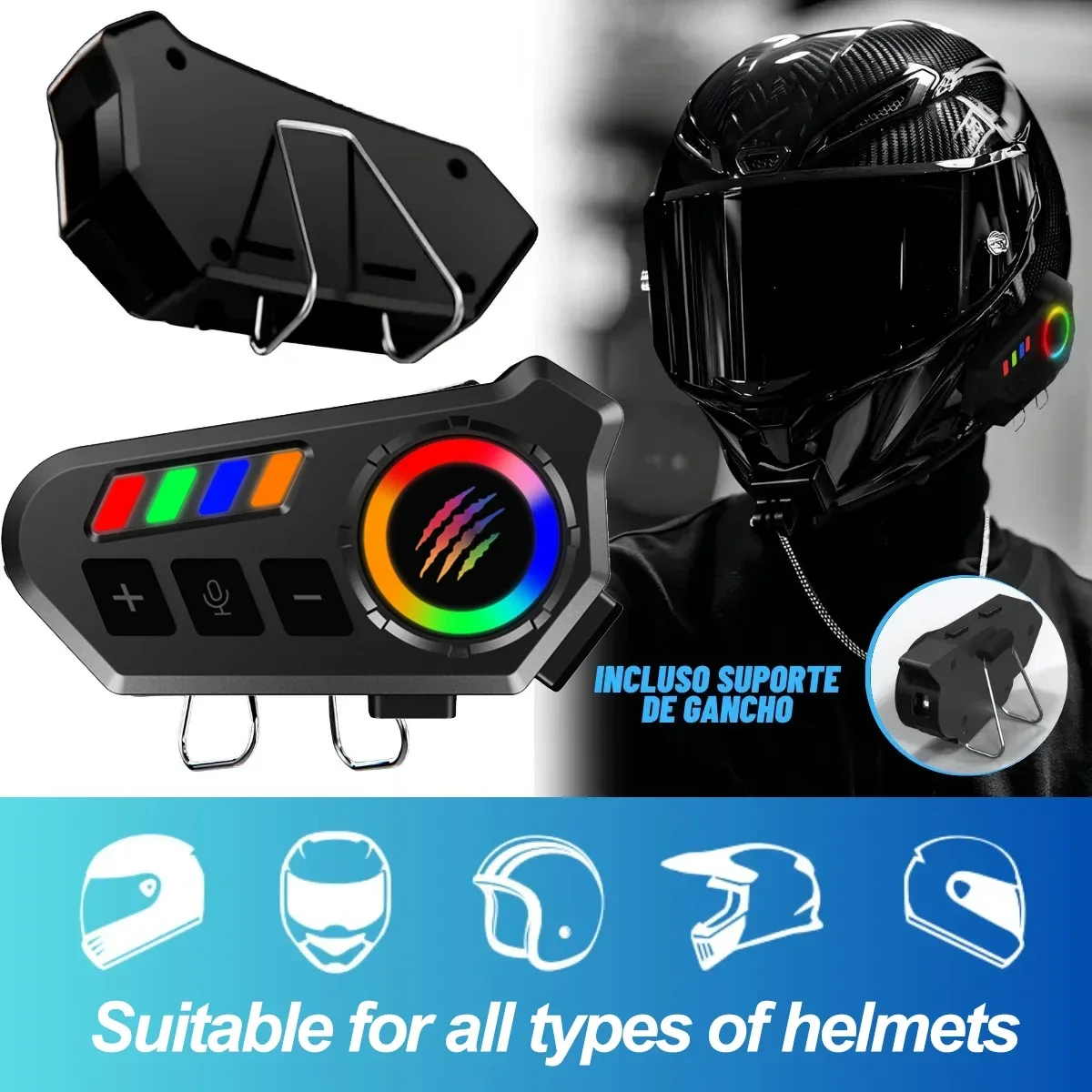 Bluetooth Helmet Headset Hands-Free Waterproof