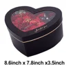 13Pcs Heart Shape Rose Gift Box Artificial Eternal Rose Bouquet Forever Red Rose Valentine Day Gift Christmas Birthday Wedding L 5