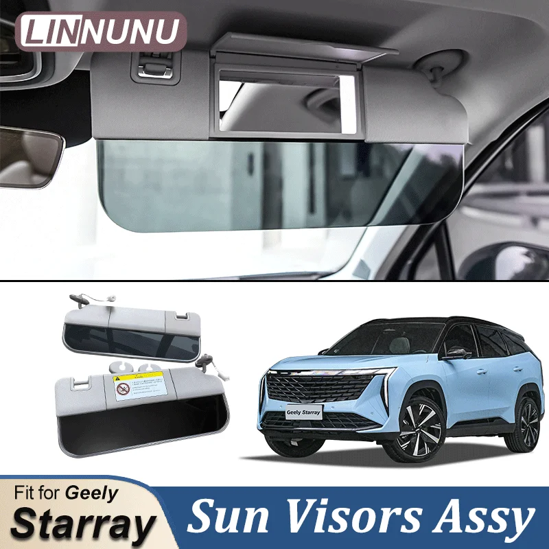 

LINNUNU Car Inside Sunvisor For Geely Atlas 2023 Boyue L Sun Shield Sunshade Visor With Light and Shadow Sunglasses Assy Starray
