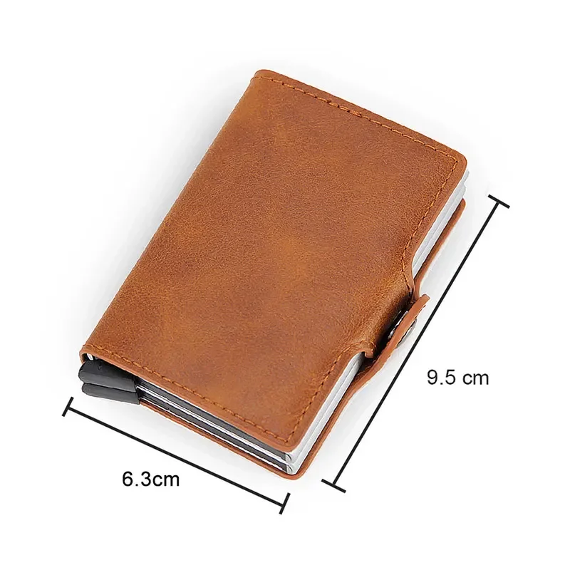 Wallet Men Money Bag Mini Purse Male Aluminium Rfid Card Holder Wallet Small Smart Thin Vallet Walet DIENQI Leather Wallet Card Wallet Carbon Fiber Wallet Slim Wallet
