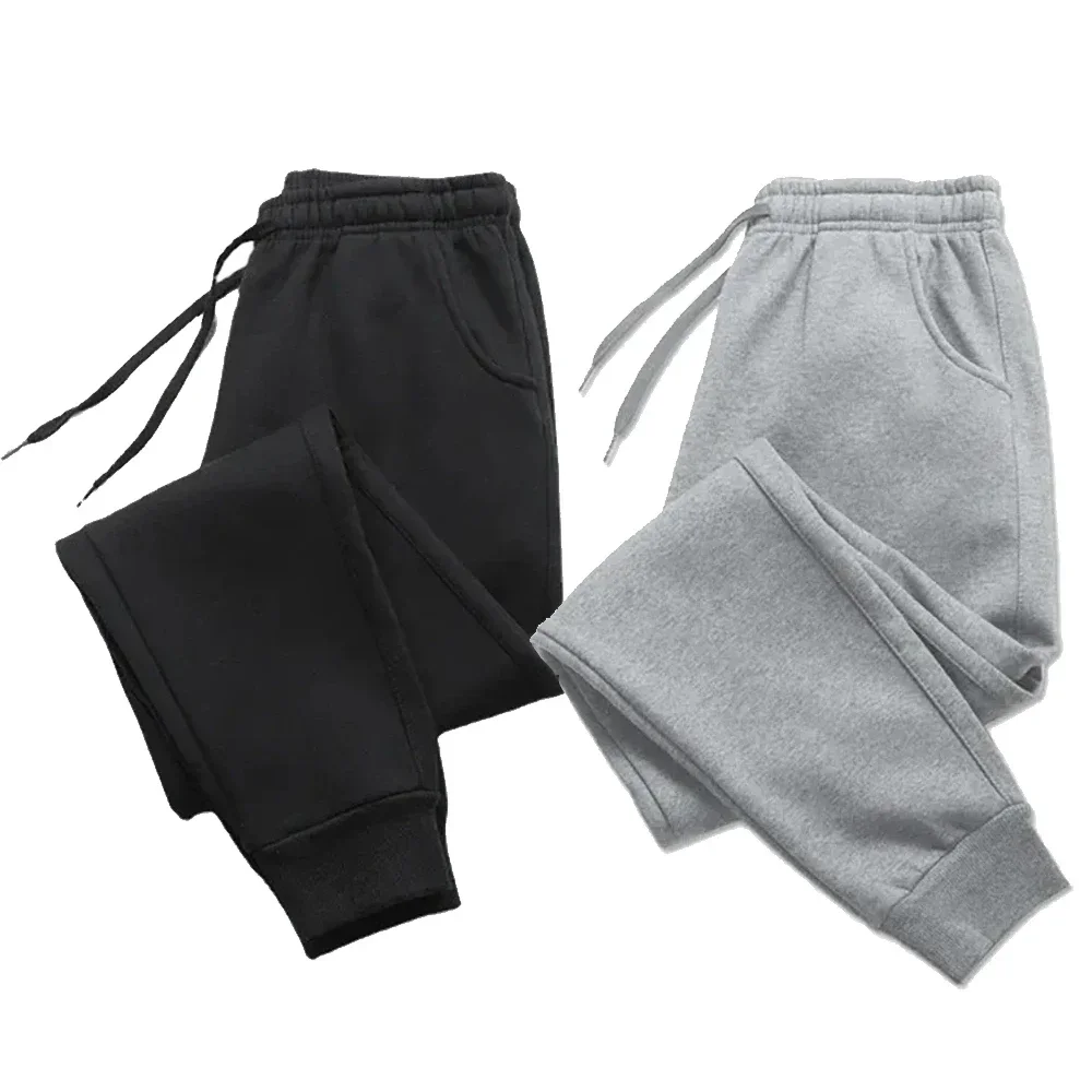 Men's Tracksuit Pants Jogger Track Sweatpants Spring Autumn Fleece Pants Men Clothing Gym Sports Women's Loose Winter Trousers 4