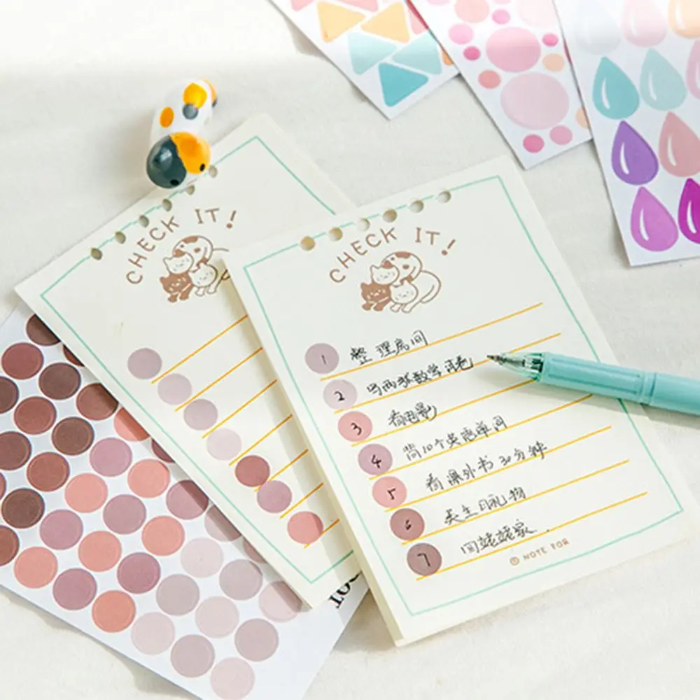 Album Planner Decoration Gift Self-adhesive Diary Scrapbooking Stickers Decorative Decals Label Stickers Stationery Stickers