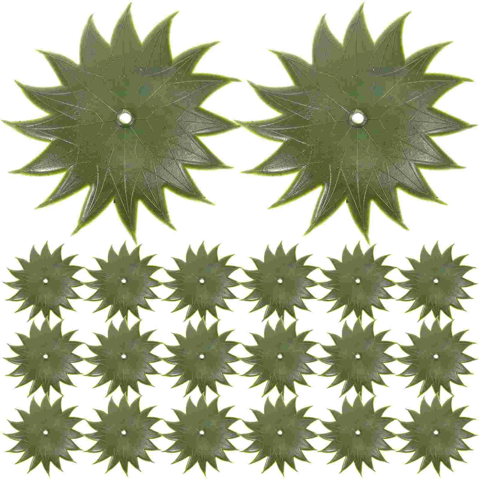 

50 Pcs Artificial Flowers Receptacle Plastic Green Sepals DIY Supplies Calyxes Supply Fake Receptacles