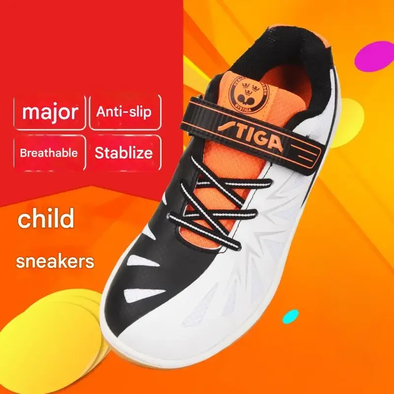New STIGA Sport sneakers，Table tennis shoes for kids children,boots