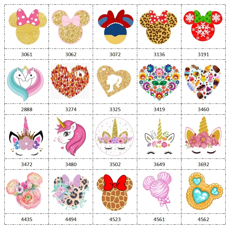 

30 шт., новинка, единорог, сердце, леопард